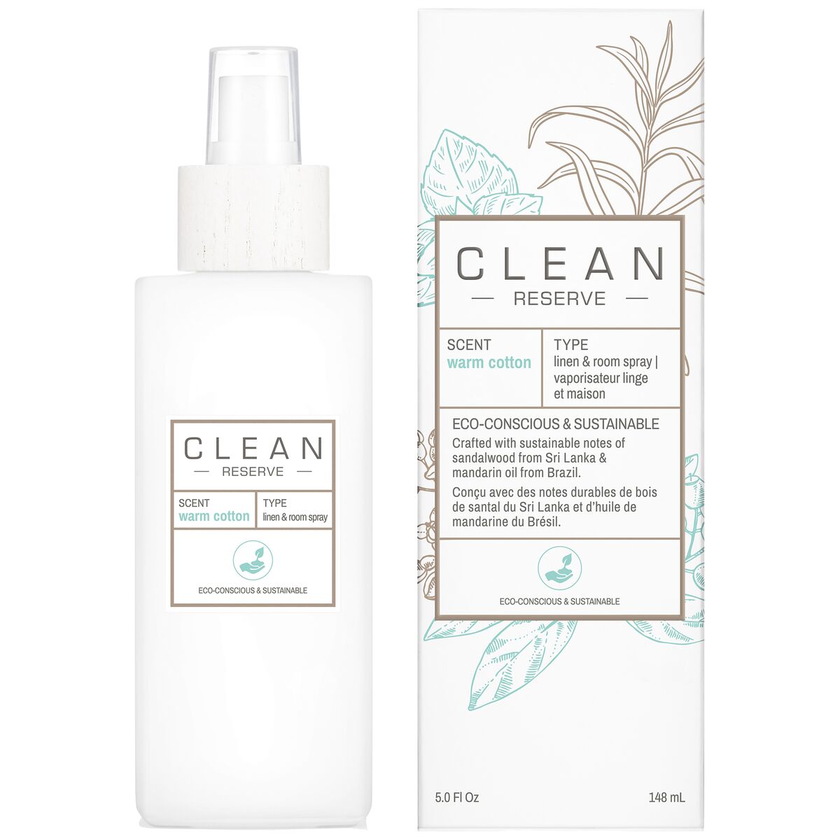 Clean Space Linen & Room Spray Warm Cotton