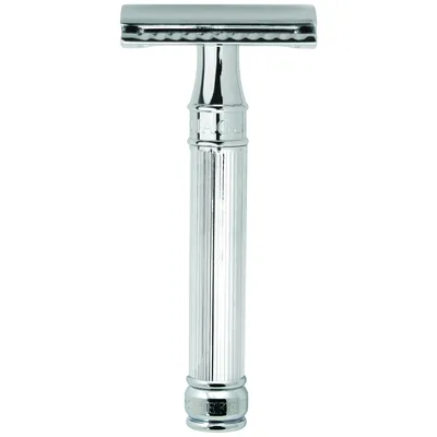 Edwin Jagger Safety Razor DE89 Lined Chrome
