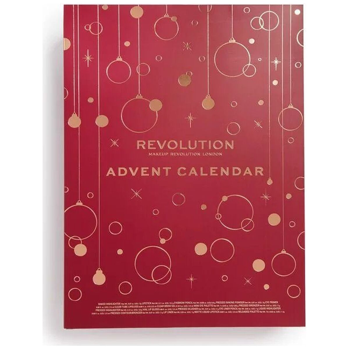 Makeup Revolution adventskalender 2019 (mangler ydre plastik)