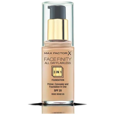 Max Factor Facefinity All Day Flawless 3 In 1 Foundation 65 Rose Beige 30ml